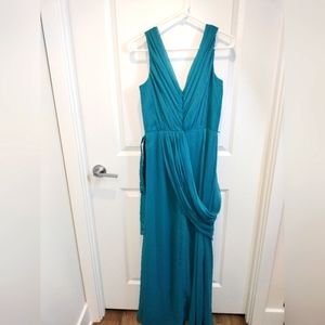 12. Lela Ross Bridesmaid Dress Teal Blue